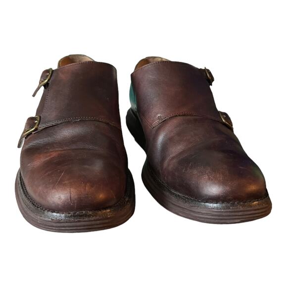 Cole Haan LunarGrand Double Monk shoes brown size 11 - Picture 4 of 12